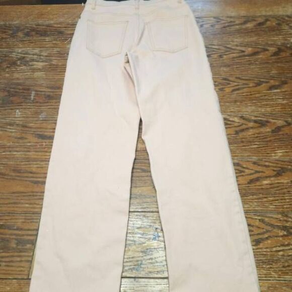 baum und pferdgarten pale pink button fly jeans sz 34 - Picture 5 of 6